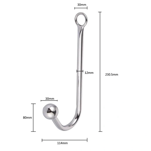 and Elegant Hook Collar Anal 5334 Beaded with Cuffs 0824